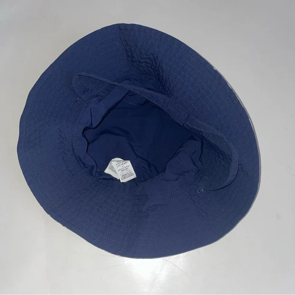 Patagonia Navy and White Patterned Kids Sun Hat